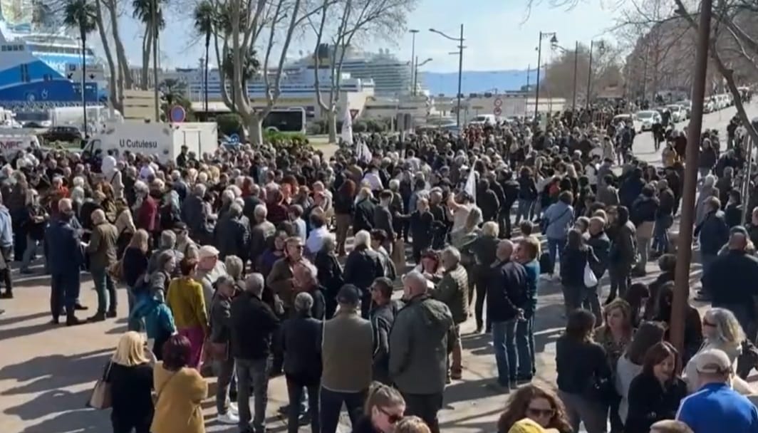 Manifestation anti-mafia à Ajaccio en corse