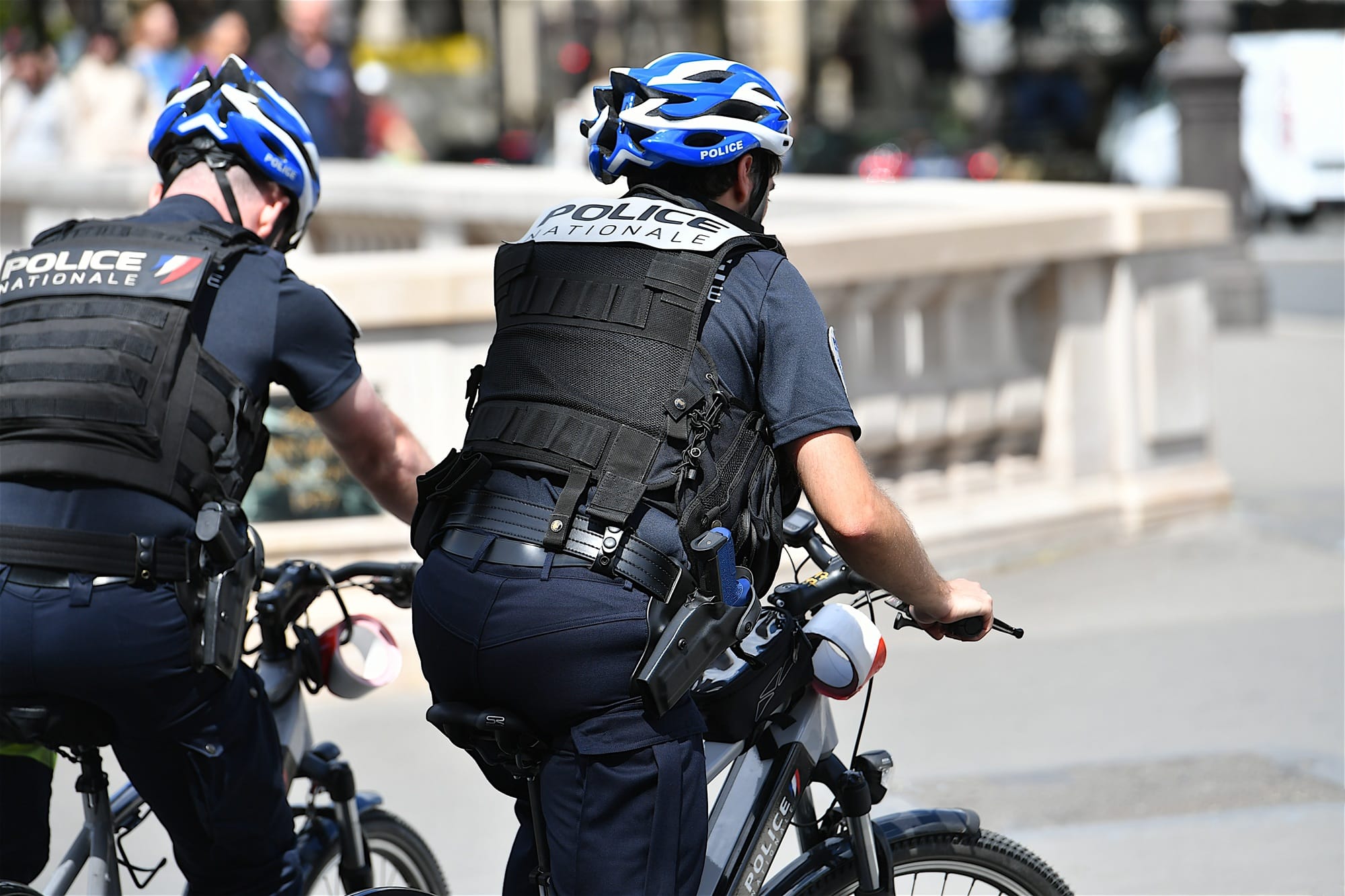 police nationale à vélo